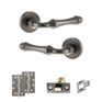 Old English Durham Door Handle Pack - Latch Set additional 5