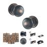 Old English Harrogate Door Knob Pack - Bathroom Set additional 100