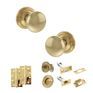 Old English Harrogate Door Knob Pack - Bathroom Set additional 50