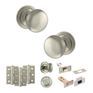 Old English Harrogate Door Knob Pack - Bathroom Set additional 7