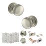 Old English Harrogate Door Knob Pack - Bathroom Set additional 5
