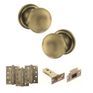 Old English Harrogate Door Knob Pack - Latch Set additional 75