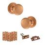 Old English Harrogate Door Knob Pack - Latch Set additional 5