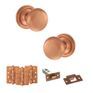 Old English Harrogate Door Knob Pack - Latch Set additional 3