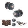 Old English Harrogate Door Knob Pack - Lock Set additional 141