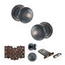 Old English Harrogate Door Knob Pack - Lock Set additional 140