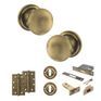 Old English Harrogate Door Knob Pack - Lock Set additional 115