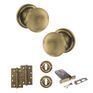 Old English Harrogate Door Knob Pack - Lock Set additional 110