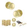 Old English Harrogate Door Knob Pack - Lock Set additional 87