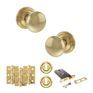 Old English Harrogate Door Knob Pack - Lock Set additional 60