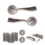 Old English Richmond Door Handle Pack - 3 Lever Lock Set additional 4