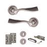 Old English Richmond Door Handle Pack - 3 Lever Lock Set additional 6