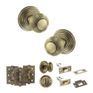 Old English Ripon Door Knob Pack - Bathroom Set additional 24