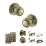 Old English Ripon Door Knob Pack - Bathroom Set additional 27