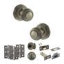 Old English Ripon Door Knob Pack - Bathroom Set additional 1