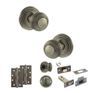 Old English Ripon Door Knob Pack - Bathroom Set additional 15