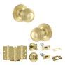 Old English Ripon Door Knob Pack - Bathroom Set additional 20