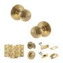 Old English Ripon Door Knob Pack - Bathroom Set additional 77