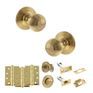 Old English Ripon Door Knob Pack - Bathroom Set additional 80