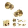 Old English Ripon Door Knob Pack - Bathroom Set additional 81