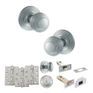 Old English Ripon Door Knob Pack - Bathroom Set additional 54