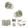 Old English Ripon Door Knob Pack - Bathroom Set additional 47