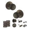 Old English Ripon Door Knob Pack - Bathroom Set additional 57
