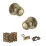 Old English Ripon Door Knob Pack - Latch Set additional 23