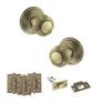Old English Ripon Door Knob Pack - Latch Set additional 25