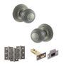 Old English Ripon Door Knob Pack - Latch Set additional 36