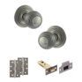Old English Ripon Door Knob Pack - Latch Set additional 40