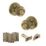 Old English Ripon Door Knob Pack - Latch Set additional 2