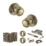 Old English Ripon Door Knob Pack - Lock Set additional 126