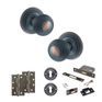Old English Ripon Door Knob Pack - Lock Set additional 115