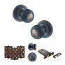 Old English Ripon Door Knob Pack - Lock Set additional 113