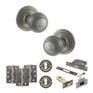 Old English Ripon Door Knob Pack - Lock Set additional 107