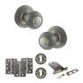 Old English Ripon Door Knob Pack - Lock Set additional 105