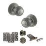 Old English Ripon Door Knob Pack - Lock Set additional 104