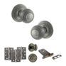 Old English Ripon Door Knob Pack - Lock Set additional 102