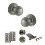 Old English Ripon Door Knob Pack - Lock Set additional 100