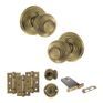 Old English Ripon Door Knob Pack - Lock Set additional 95