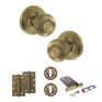 Old English Ripon Door Knob Pack - Lock Set additional 92
