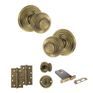 Old English Ripon Door Knob Pack - Lock Set additional 91
