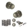 Old English Ripon Door Knob Pack - Lock Set additional 78