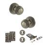 Old English Ripon Door Knob Pack - Lock Set additional 74
