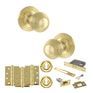 Old English Ripon Door Knob Pack - Lock Set additional 71