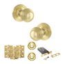 Old English Ripon Door Knob Pack - Lock Set additional 69