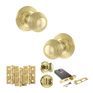Old English Ripon Door Knob Pack - Lock Set additional 68