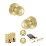 Old English Ripon Door Knob Pack - Lock Set additional 65