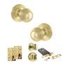 Old English Ripon Door Knob Pack - Lock Set additional 64